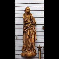39" Wood Carved Assumption of the Virgin Mary SKU C844-002